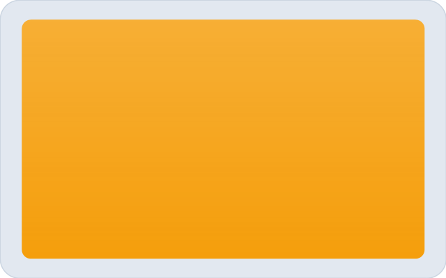 A handheld console displaying a solid orange screen.